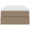 vidaXL Postel s &uacute;ložn&yacute;m prostorem a matrac&iacute; Cappuccino 90 x 200 cm