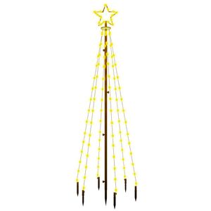 vidaXL V&aacute;nočn&iacute; strom s hrotem 108 teple b&iacute;l&yacute;ch LED diod 180 cm