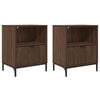 vidaXL Nočn&iacute; skř&iacute;ňka 2 pcs Hněd&yacute; dub 49 x 36 x 61 cm Kompozitn&iacute; dřevo