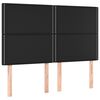 vidaXL Box spring postel s matrac&iacute; čern&aacute; 140x200 cm uměl&aacute; kůže