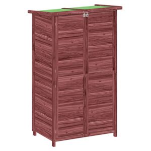vidaXL Zahradn&iacute; př&iacute;stře&scaron;ek na n&aacute;řad&iacute; moka 83x57x140 cm masiv borovice