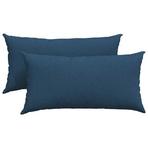 vidaXL Pohovkov&eacute; pol&scaron;t&aacute;ře 2 pcs Modr&aacute; 80 x 40 cm textil