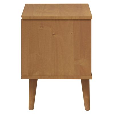 vidaXL Noční stolek MOLDE hnědý 40 x 35 x 48 cm masivní borové dřevo