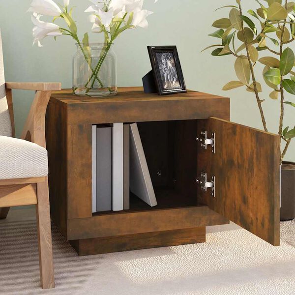 vidaXL Konferenčn&iacute; stolek kouřov&yacute; dub 51 x 50 x 45 cm kompozitn&iacute; dřevo