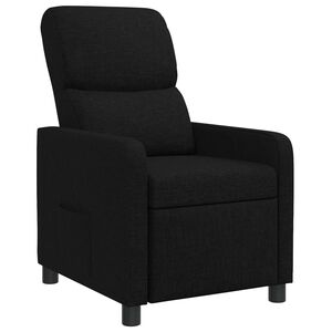 vidaXL Křeslo s funkc&iacute; ležen&iacute; Čern&aacute; Textil