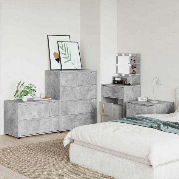 vidaXL &Uacute;ložn&aacute; skř&iacute;ňka Betonově &scaron;ed&aacute; 80 x 48 x 57 cm kompozitn&iacute; dřevo