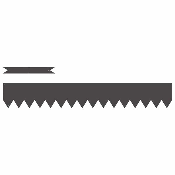 vidaXL Okraj tr&aacute;vn&iacute;ku 30 pcs Čern&aacute; 100 x 0,05 x 20 cm