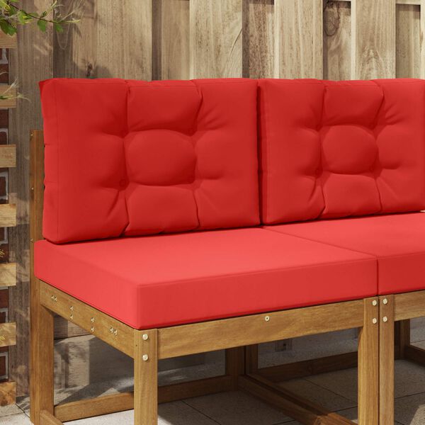 vidaXL Venkovn&iacute; pol&scaron;t&aacute;ř na pohovku 2 pcs Červen&aacute; Polyester