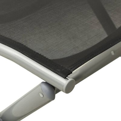 vidaXL 3dílná zahradní sedací souprava textilen a hliník stříbrná
