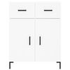 vidaXL Skř&iacute;ň highboard b&iacute;l&aacute; 69,5 x 34 x 180 cm kompozitn&iacute; dřevo