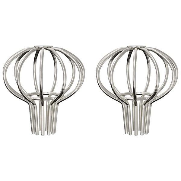 vidaXL Ochrana listů okapů 2 pcs Stř&iacute;brn&aacute; 50 mm Nerezov&aacute; ocel