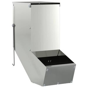 vidaXL Krm&iacute;tko pro kr&aacute;l&iacute;ky Stř&iacute;brn&aacute; 12,5 x 26 x 28,5 cm