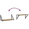 vidaXL N&aacute;stěnn&eacute; poličky 2 pcs Artisanov&yacute; dub 60 x 25 x 25,5 cm