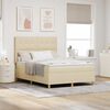 vidaXL Postel s boxspringem s matrac&iacute; Kr&eacute;mov&aacute; 140 x 200 cm textil