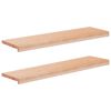vidaXL Schodi&scaron;ťov&eacute; n&aacute;&scaron;lapy 2 ks 90 x 30 x 2 cm Př&iacute;rodn&iacute;