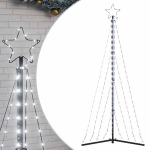 vidaXL LED v&aacute;nočn&iacute; stromek 339 studen&yacute;ch b&iacute;l&yacute;ch LED 187 cm