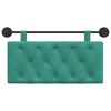 vidaXL Z&aacute;věsn&aacute; čeln&iacute; deska N&aacute;stěnn&yacute; Tyrkysov&aacute; 100 x 55 x 7 cm samet