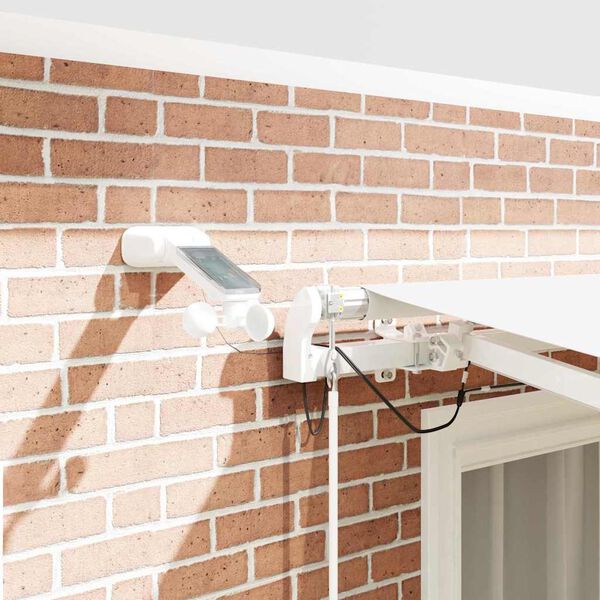 vidaXL Budsorovateln&eacute; zastře&scaron;en&iacute; B&iacute;l&aacute; 300 x 250 cm Polyester a kov