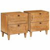 vidaXL Nočn&iacute; skř&iacute;ňka 2 pcs Světle hněd&aacute; 40 x 33 x 46 cm