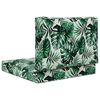 vidaXL Venkovn&iacute; pol&scaron;t&aacute;ř na pohovku 2 pcs Vzor listů Polyester