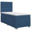 vidaXL Postel boxspring s matrac&iacute; s čelo Modr&aacute; 100 x 200 cm Textil