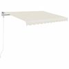 vidaXL Ručně zatahovac&iacute; mark&yacute;za 350 x 250 cm kr&eacute;mov&aacute;