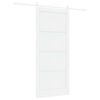 vidaXL Posuvn&eacute; dveře ORKDAL 93 x 211 cm Kompozitn&iacute; dřevo B&iacute;l&aacute;