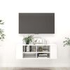 vidaXL N&aacute;stěnn&aacute; TV skř&iacute;ňka b&iacute;l&aacute; vysok&yacute; lesk 102x35x35 cm dřevotř&iacute;ska