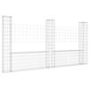 vidaXL Gabionov&yacute; ko&scaron; ve tvaru U se 3 sloupky železo 260 x 20 x 150 cm