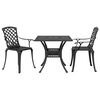 vidaXL 3d&iacute;ln&yacute; bistro set čern&yacute; lit&yacute; hlin&iacute;k
