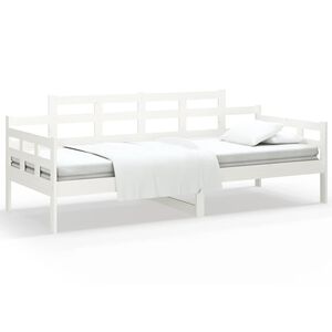 vidaXL V&aacute;lenda b&iacute;l&aacute; masivn&iacute; borov&eacute; dřevo 80 x 200 cm