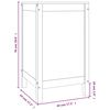 vidaXL Box na prádlo 44 x 44 x 76 cm masivní borové dřevo