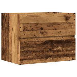 vidaXL Koupelnov&aacute; skř&iacute;ňka old wood 60 x 38,5 x 45 cm kompozitn&iacute; dřevo