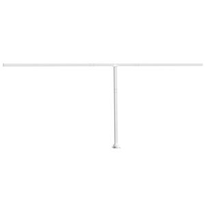 vidaXL Sada sloupků pro mark&yacute;zu b&iacute;l&aacute; 600 x 245 cm železo