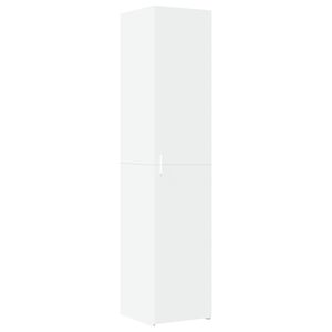 vidaXL Skř&iacute;ň highboard b&iacute;l&aacute; 40 x 42,5 x 185 cm kompozitn&iacute; dřevo