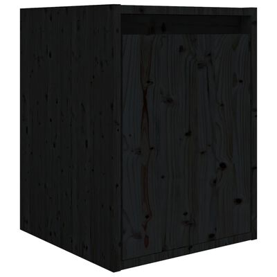 vidaXL TV skříňky 8 ks černé masivní borové dřevo