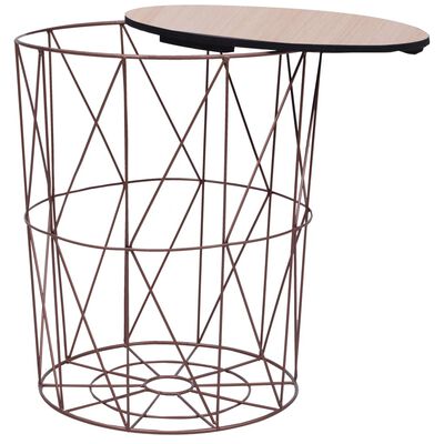 vidaXL Konferenční stolek měděný Ø 47 cm