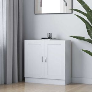 vidaXL Knihovna b&iacute;l&aacute; 82,5 x 30,5 x 80 cm kompozitn&iacute; dřevo