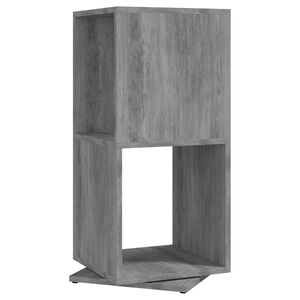 vidaXL Otočn&aacute; skř&iacute;ňka betonově &scaron;ed&aacute; 34,5x34,5x75,5 cm kompozitn&iacute; dřevo