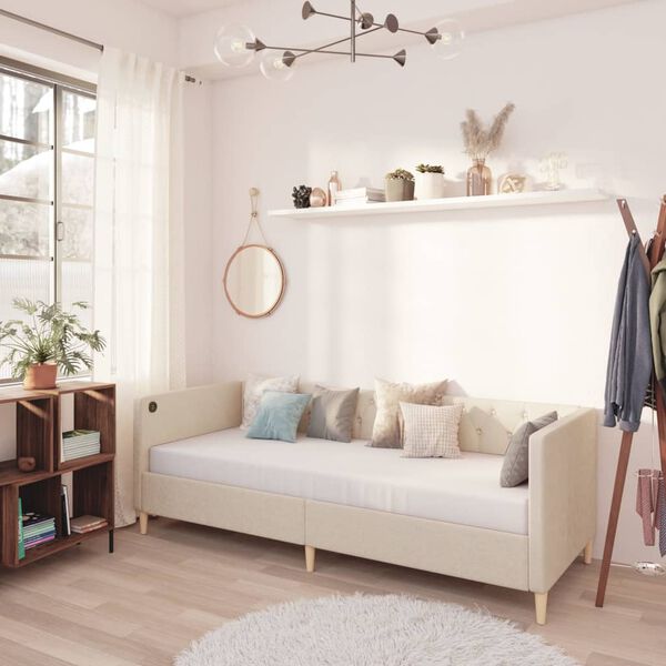 vidaXL V&aacute;lenda s USB kr&eacute;mov&aacute; textil 90 x 200 cm