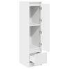 vidaXL Highboard White 29,5x34x119,5 cm Dřevěn&aacute; konstrukce