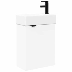 vidaXL Koupelnov&aacute; skř&iacute;ňka s bateri&iacute; B&iacute;l&aacute; 45,5 x 22,5 x 84 cm