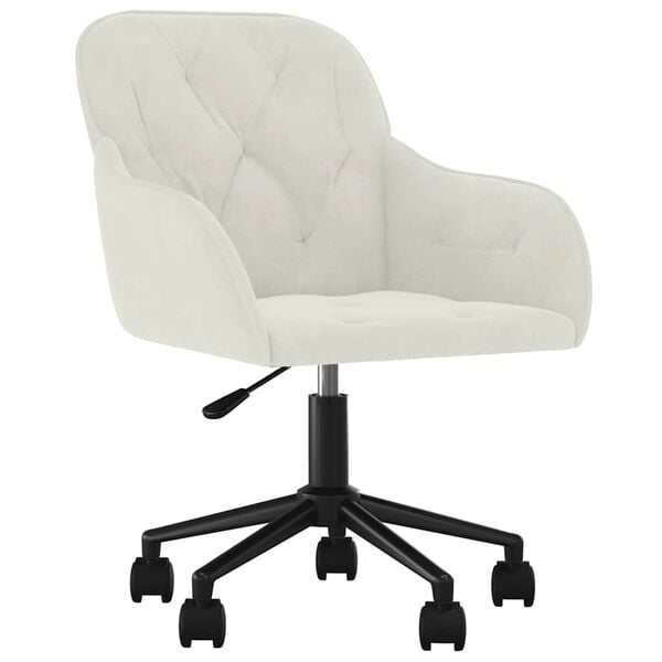 vidaXL Otočn&eacute; j&iacute;deln&iacute; židle 2 ks kr&eacute;mov&eacute; samet