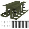 vidaXL Tray na kabely pod stolem 2 ks Olivově zelen&aacute; 43 x 10 x 15 cm