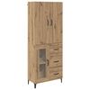 vidaXL Vysok&yacute; bufet Artisanov&yacute; dub 69,5 x 34 x 180 cm kompozitn&iacute; dřevo