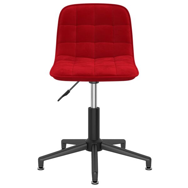 vidaXL Otočn&eacute; j&iacute;deln&iacute; židle 4 ks v&iacute;nov&eacute; samet