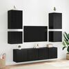 vidaXL TV wall cabinet Čern&yacute; dub 40,5x30x40cm kompozitn&iacute; dřevo