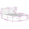 vidaXL Postel bez matrace b&iacute;l&aacute; 160 x 200 cm masivn&iacute; borovice
