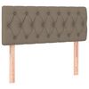 vidaXL Box spring postel s matrac&iacute; a LED taupe 90x190 cm textil