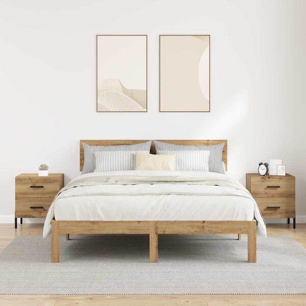 vidaXL Nočn&iacute; skř&iacute;ňka 2 pcs Artisanov&yacute; dub 40 x 35 x 47,5 cm